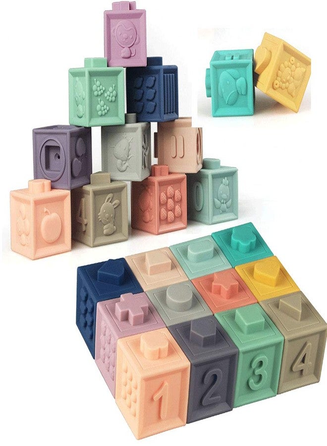 Litand Soft Stacking Blocks for Baby - Sensory Montessori Toys Toddler Activities - Gifts for Boy Girl 6 9 12 18 Months 1 2 3 Year Old Birthday - Infant Bath Toys - Image 1