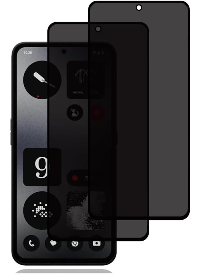 Muzz حماية شاشة الخصوصية لهاتف Nothing CMF 1 [عبوة 2]، زجاج مقسى مضاد للتجسس، صلابة 9H، مضاد للخدش، مضاد لبصمات الأصابع، خالي من الفقاعات، حماية شاشة مضادة للتجسس لهاتف Nothing CMF 1 - Image 1