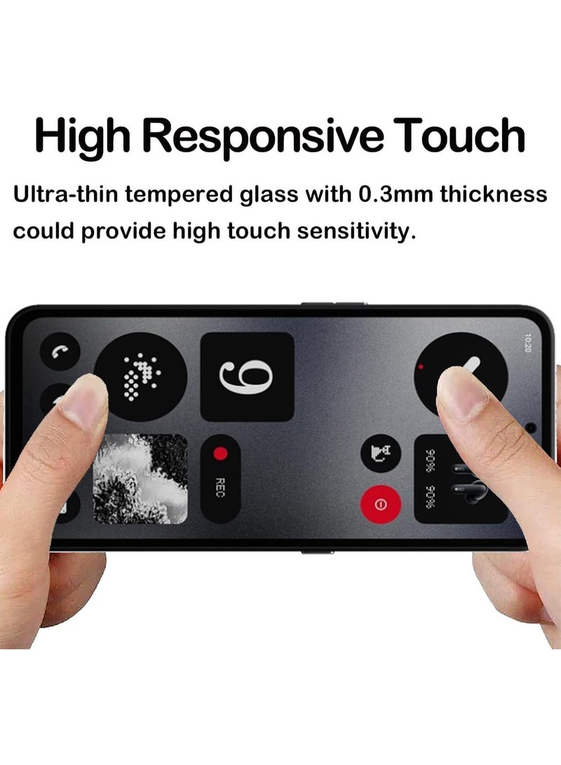 Muzz حماية شاشة الخصوصية لهاتف Nothing CMF 1 [عبوة 2]، زجاج مقسى مضاد للتجسس، صلابة 9H، مضاد للخدش، مضاد لبصمات الأصابع، خالي من الفقاعات، حماية شاشة مضادة للتجسس لهاتف Nothing CMF 1 - Image 4