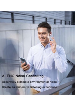 Honor Choice Earbuds X5 with a 35 hour battery life and noise cancellation-White  - Image 4
