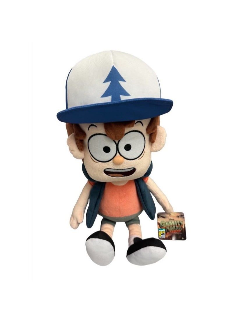 New Gravity Falls plush grotesque town Dipper Pines plush toy doll for boys wearing hats, suitable for sending pink friends and children's birthdays and holiday gifts (30cm) 