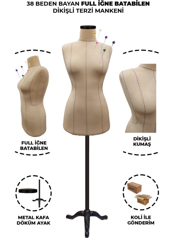 Mannequin Istanbul High Quality Special Punto Stitched 38 Size Full Needle Penetrating Tailor Mannequin