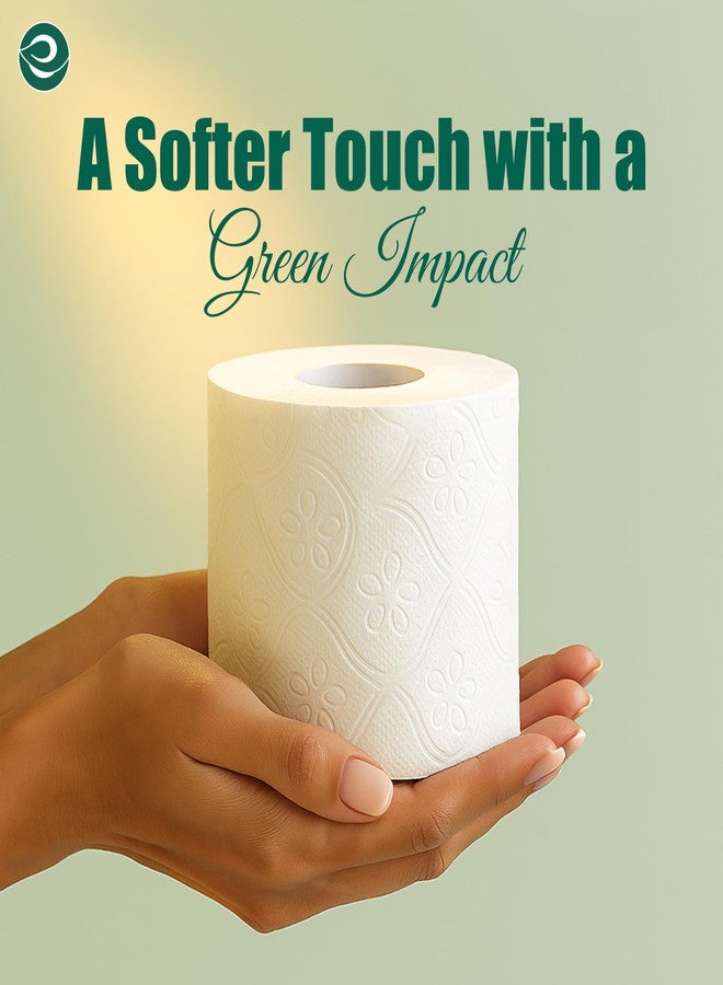 Eco Soul Premium Bamboo Toilet Paper 3 Ply | 12 Mega Rolls | 300 Sheets Each | FSC Certified Hypoallergenic, Textured & Skin-Friendly Septic-Safe Soft Bathroom Tissue Eco-Friendly Chemical & Dye Free - Image 5