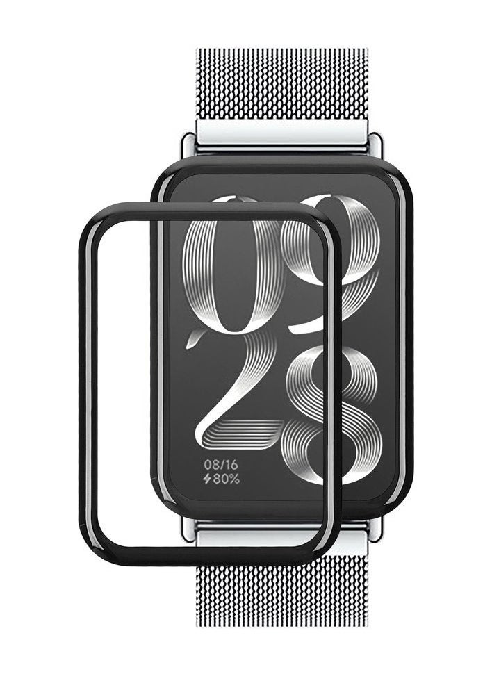 Generic Screen Protector for Mi Band 8 Pro Scratch Resistant 3D Total Coverage Bubble Free Pet HD Flexible Transparent Screen Protector Film  - Image 1