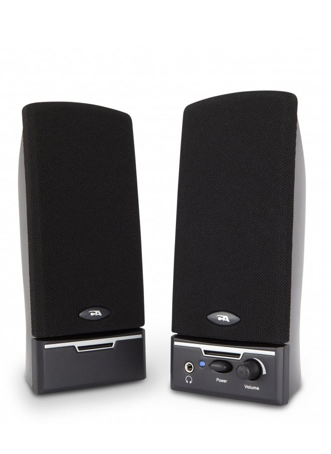 Cyber Acoustics - Cyber Acoustics 2.0 Amplified Speaker System Delivering Quality Audio (CA-2014WB) - Image 1