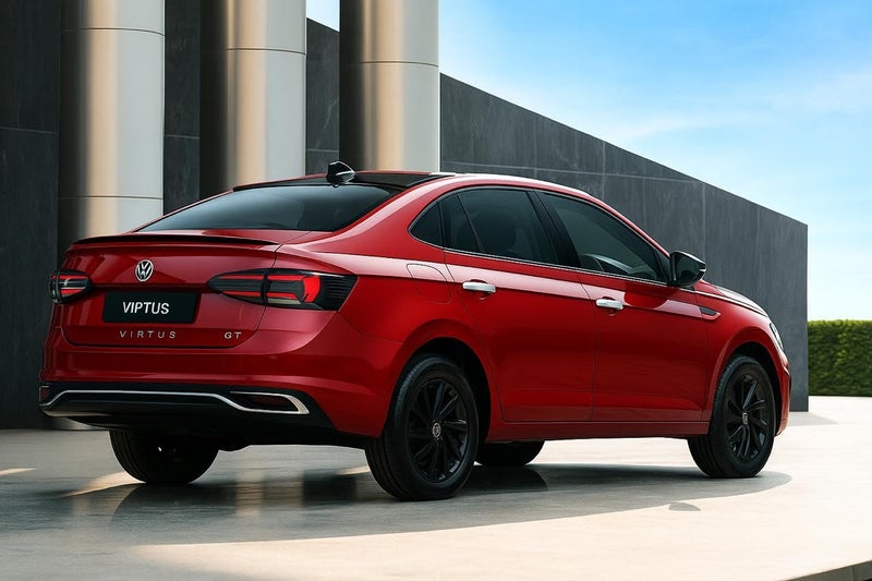 AUTO MT جناح خلفي لسيارة فيرتوس OEM باللون الأسود اللامع - Image 4