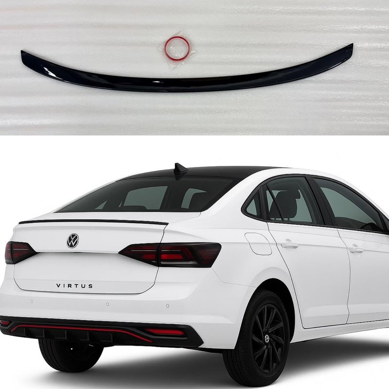 AUTO MT جناح خلفي لسيارة فيرتوس OEM باللون الأسود اللامع - Image 1