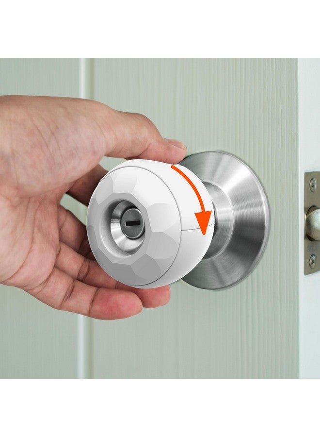Moonybaby Door Knob Cover for Child Safety, Baby Proof Safety Locks for Doors, No Toxic, No Polluting, Odorless PP Fiber Material, No Tool Easy Install (4 Pack) - Image 3