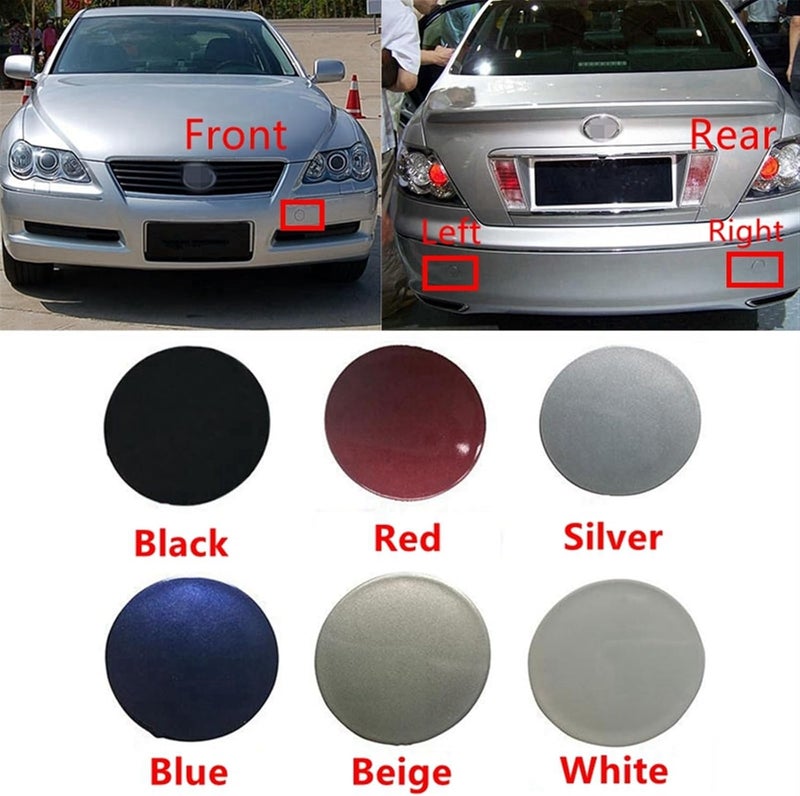QASULER Tow Hook Cover Cap for Toyota Reiz Mark X - Image 2
