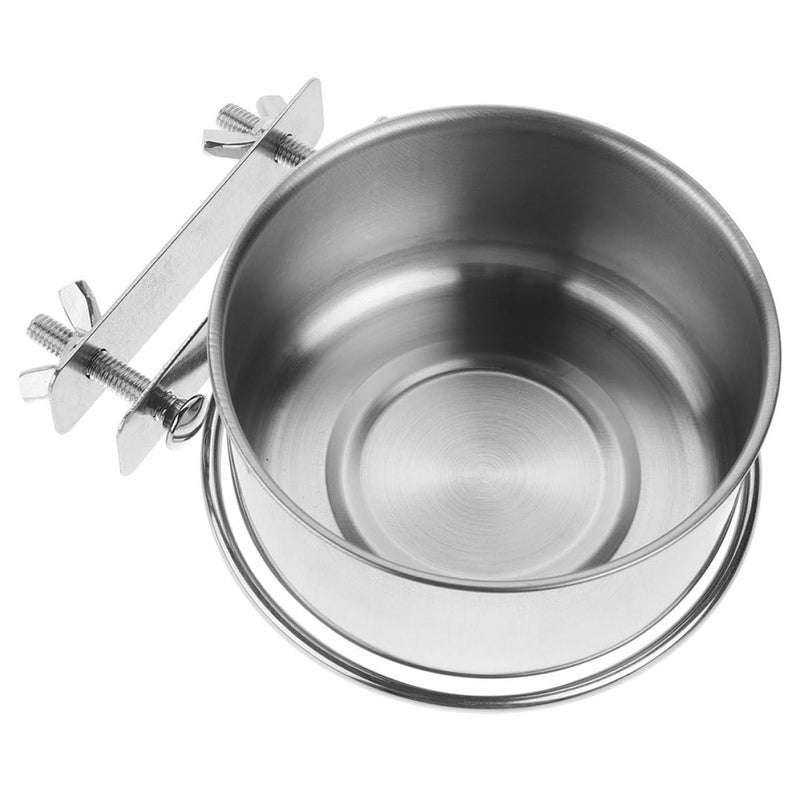 Wall Mounted Elevated Dog Bowls Stainless Steel Hanging Pet Food Water Feeder 14cm - Image 2