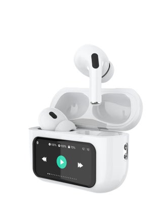 TWS Wireless Earbuds Bluetooth 5.3 Touch Ear Buds Active Noise Canceling with Touch LCD Power Display Compatible for Android iOS White - pzsku/Z9E76B2A896896F5CE763Z/45/1746226640/7fc1c7cf-5122-4000-a7da-3c6011293331