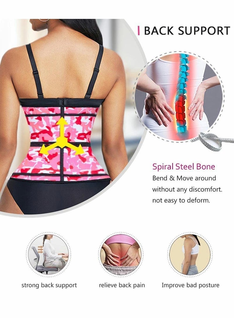 KASTWAVE Double Belt Zipper Waist Trainer, Corset For Women Everyday Workout Body Shaper - Image 3