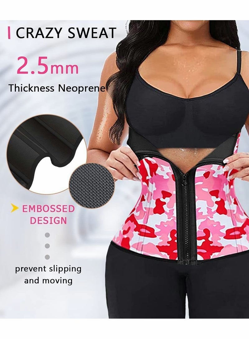KASTWAVE Double Belt Zipper Waist Trainer, Corset For Women Everyday Workout Body Shaper - Image 2