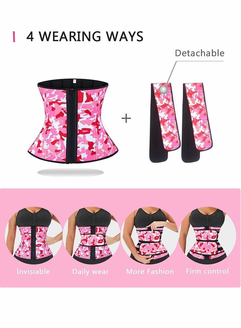 KASTWAVE Double Belt Zipper Waist Trainer, Corset For Women Everyday Workout Body Shaper - Image 5