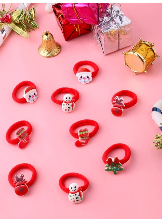 Set of 5 Pairs Intresting Winter Christmas Theme Collection Hair Accessories with cute christmas characters Rubber Band Ponytail Holders for Kids Girls (Pack of 10) fgs..fg - pzsku/Z9E76B57438C13DEE998CZ/45/_/1729064209/459ce50d-605a-438b-bee2-e936067597db