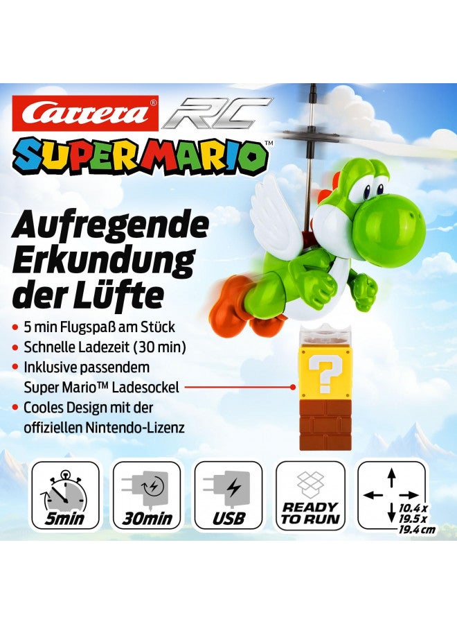 Carrera RC - Officially Licensed Super Mario Flying Yoshi 2.4Ghz 2-Channel Rechargeable Remote Control Helicopter Drone Toy with Easy to Fly Gyro System - Image 3
