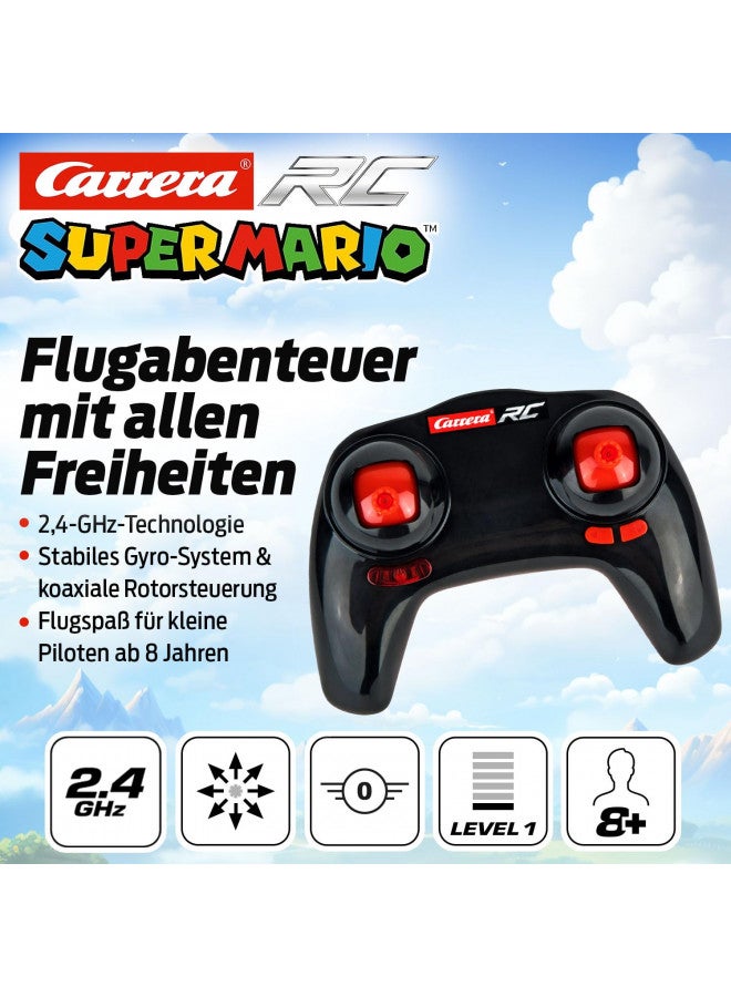Carrera RC - Officially Licensed Super Mario Flying Yoshi 2.4Ghz 2-Channel Rechargeable Remote Control Helicopter Drone Toy with Easy to Fly Gyro System - Image 2