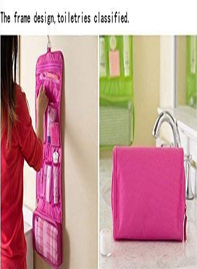 Raiyaraj Toiletry Bag - Organize Into 5 Pocket Foldable Polyester Wall Hanging Storage Bag Closet Organizer Pouch with Hangers Holder (Note : Color Will Be Send As Per Availability) - Image 5