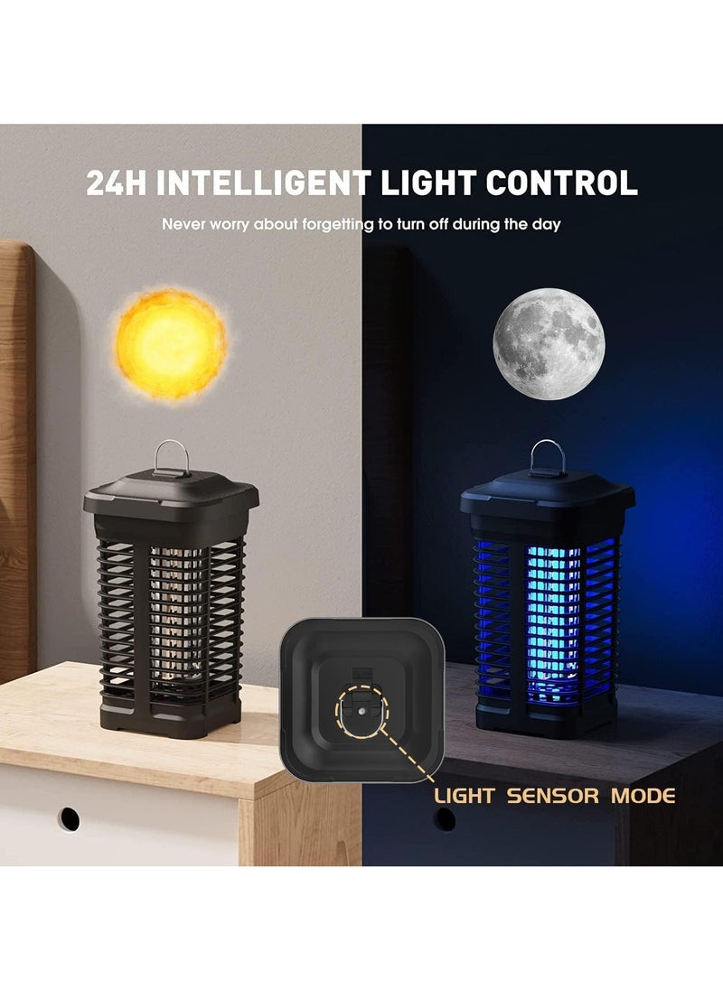 KINGMAZI - Upgraded Bug Zapper with Light Sensor,Flying Insects Killer 4200V High Powered Waterproof Zapper for Outdoor and Indoor,Electronic Mosquito Trap for Home, Garden ,Effective Range 2300 Sq.Ft - Image 1