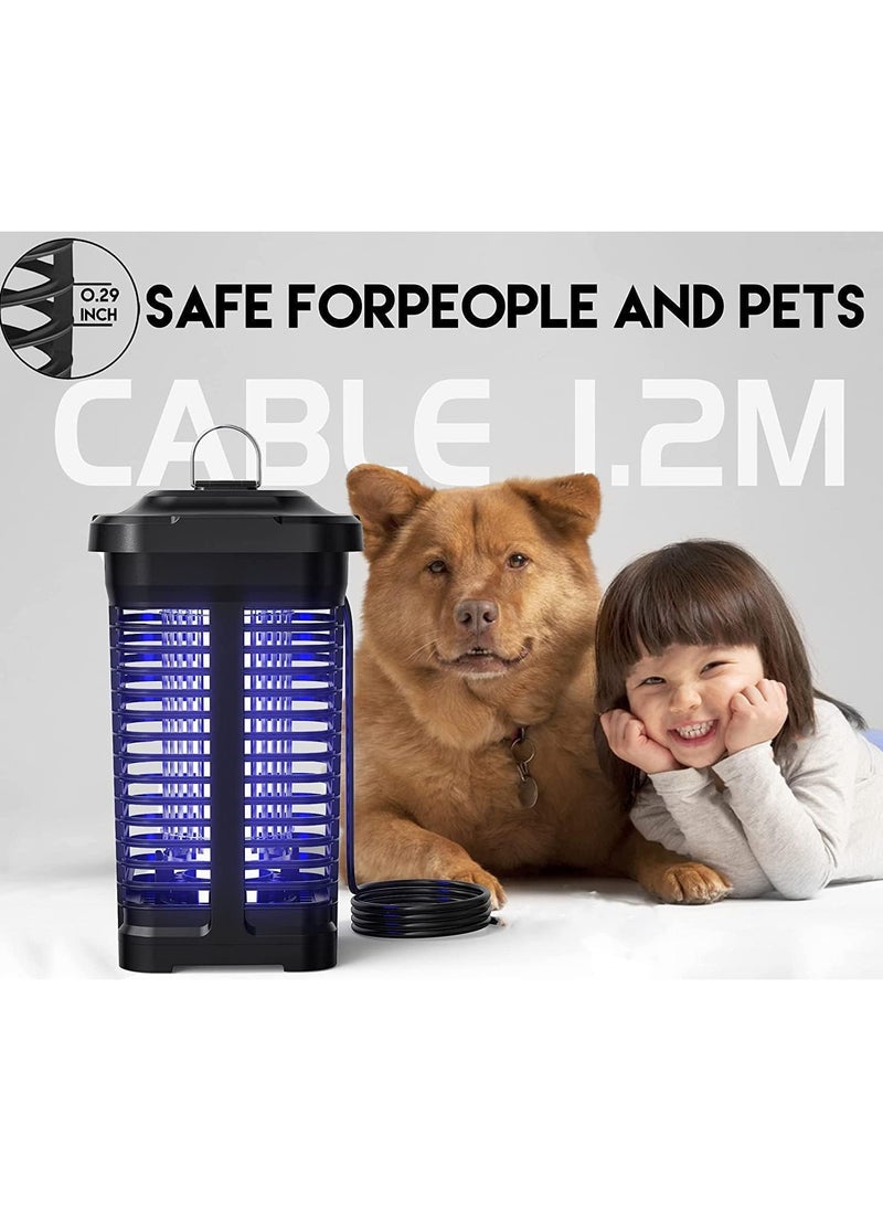 KINGMAZI - Upgraded Bug Zapper with Light Sensor,Flying Insects Killer 4200V High Powered Waterproof Zapper for Outdoor and Indoor,Electronic Mosquito Trap for Home, Garden ,Effective Range 2300 Sq.Ft - Image 1