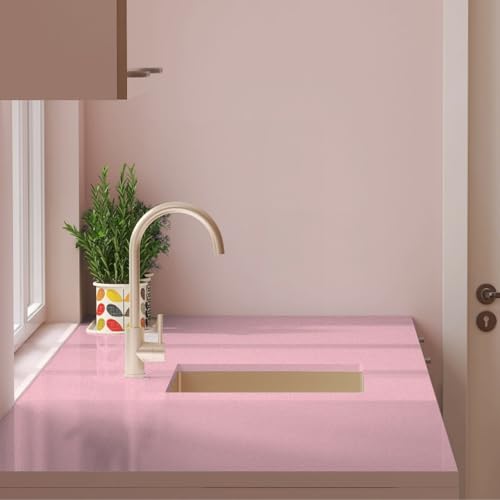 TANONE Pink Countertops Contact Paper Glitter Thickened Peel and Stick Wallpaper Waterproof Self Adhesive Removable Vinyl Film Wall Paper for Kitchen Cabinets Furniture DIY（15.7" X 78.7"） - Image 5