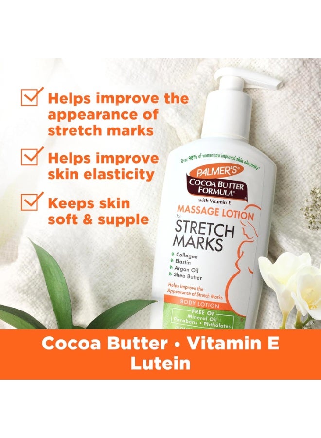 PALMER'S Cocoa Butter Formula with Vitamin E Massage Lotion for Stretch Marks, 8.5 fl oz (250 ml) - Image 2