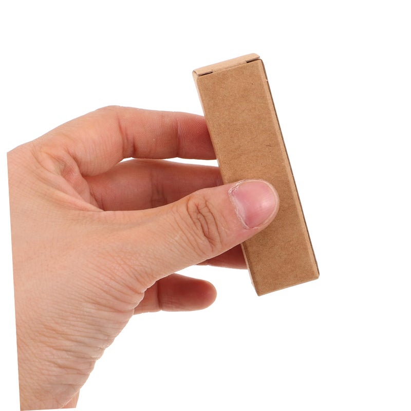 Khaki DIY Lipstick Packaging Box 50 Pcs Reusable Paper Cases For Lip Balm Storage - Image 5