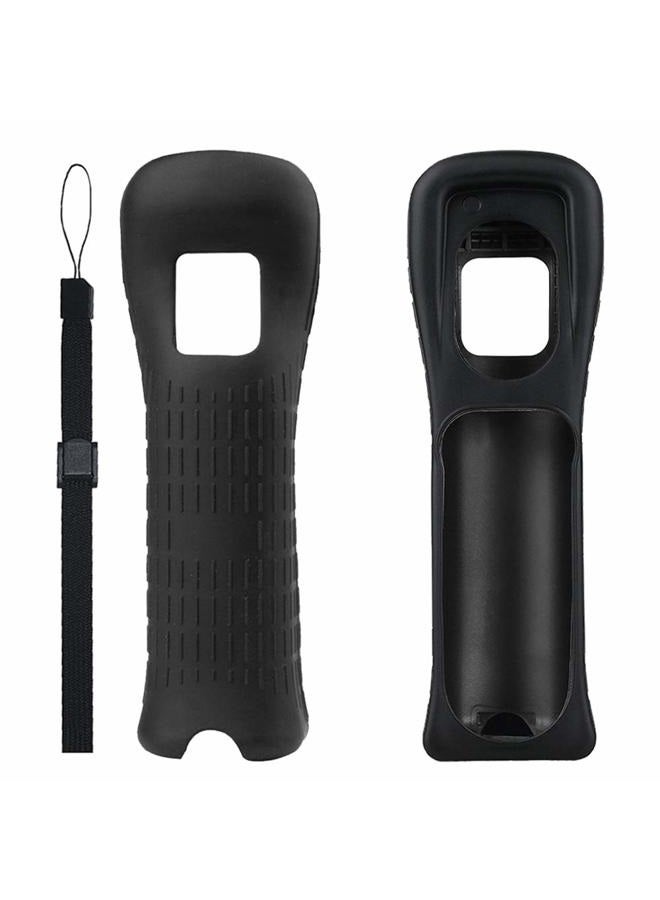 Lactivx 2X Wii Silicone Case Cover with Wrist Strap for Wii Remote Controller (Black) - Image 3