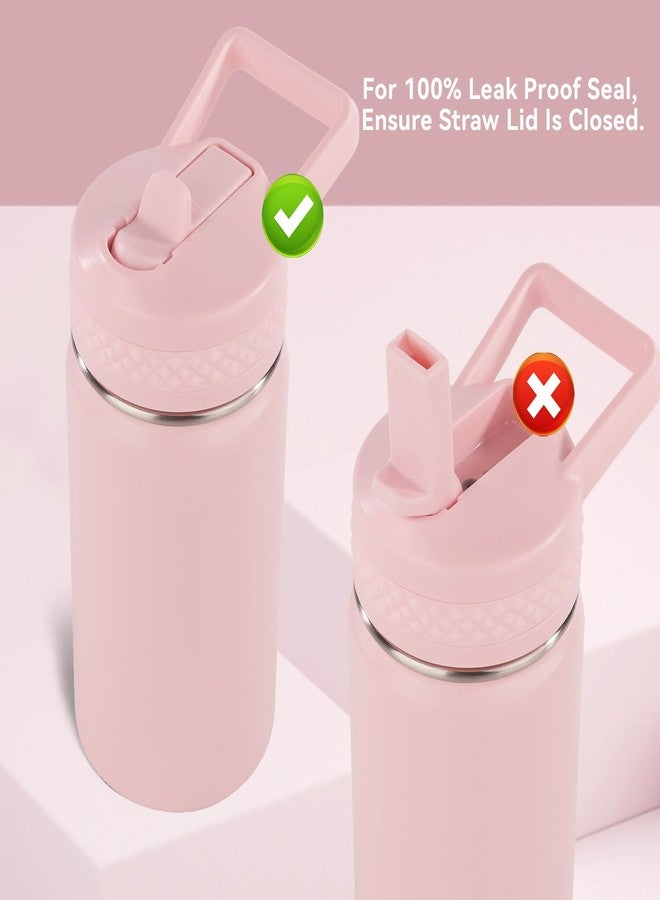 Fijinhom 12 oz Kids Water Bottle, Toddler Water Bottle with Straw, Boys&Girls Bottle for School, 304 Stainless Steel Vacuum Insulated Bottle for Kids, BPA-Free, Leak-Proof, Pink - Image 5