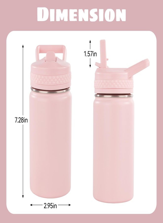 Fijinhom 12 oz Kids Water Bottle, Toddler Water Bottle with Straw, Boys&Girls Bottle for School, 304 Stainless Steel Vacuum Insulated Bottle for Kids, BPA-Free, Leak-Proof, Pink - Image 4