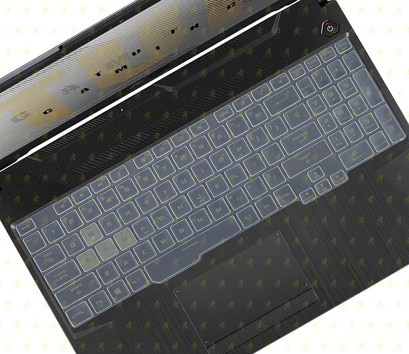 RAYA Silicone Keyboard Cover for 2021 ASUS TUF Gaming A15 F15 15.6inch & 2021 ASUS TUF Gaming A17 F17 17.3inch Laptops (Silicone Clear) - Image 3