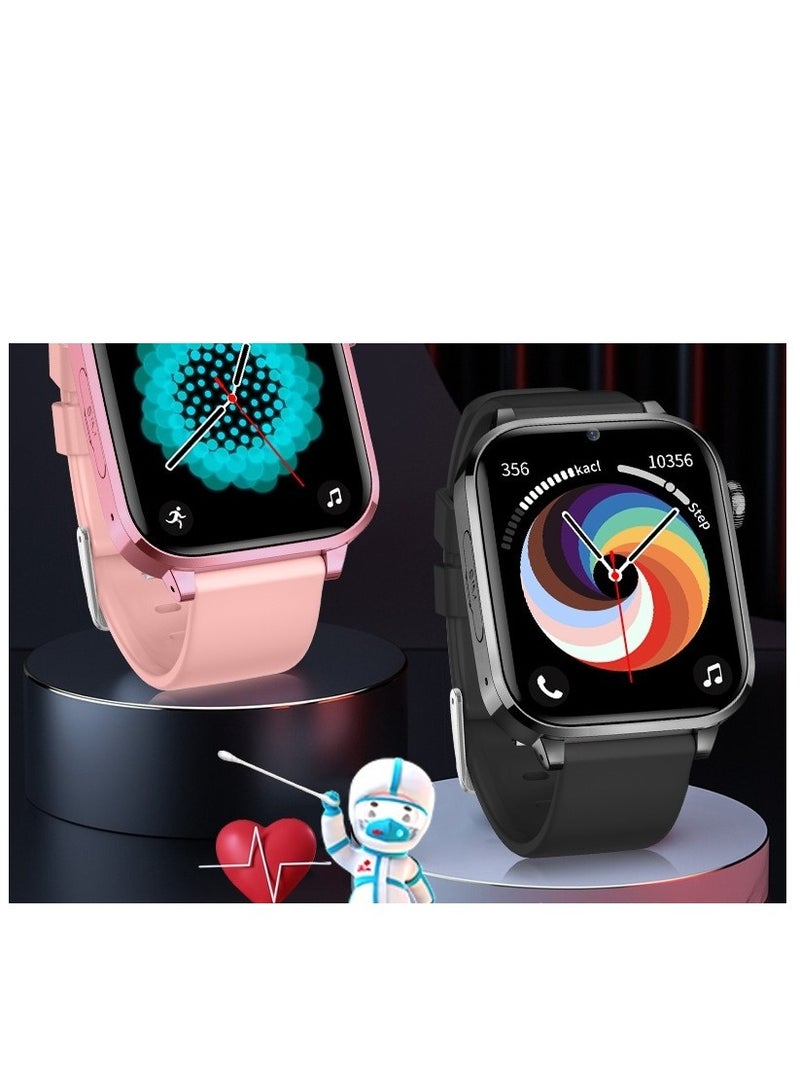 AROAQ Kids Smart Watch, Multifunctional Touching Screen Children Smartwatch, large screen multi-function video call smart watch for boys and girls, H18-[White] - Image 4