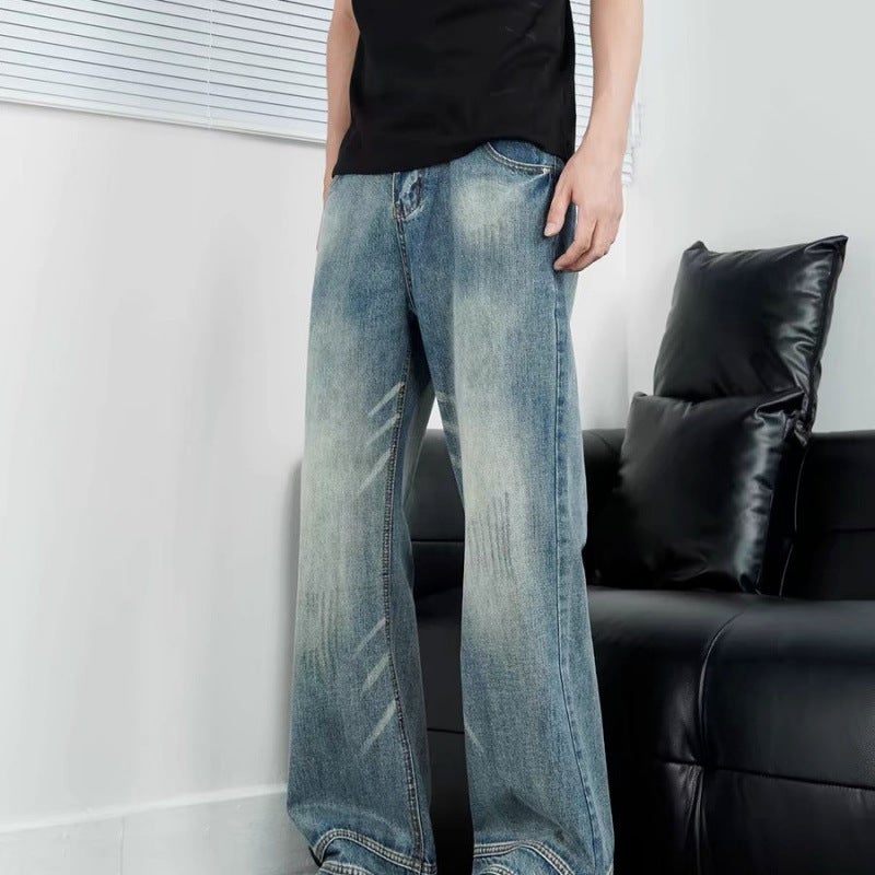 Unisex Classic Denim Jeans Loose Fit Daily Outdoor Wear - Image 3