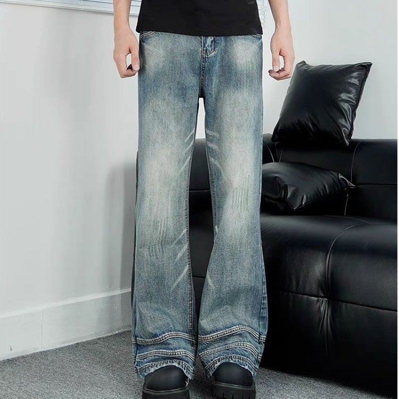 Unisex Classic Denim Jeans Loose Fit Daily Outdoor Wear - Image 1