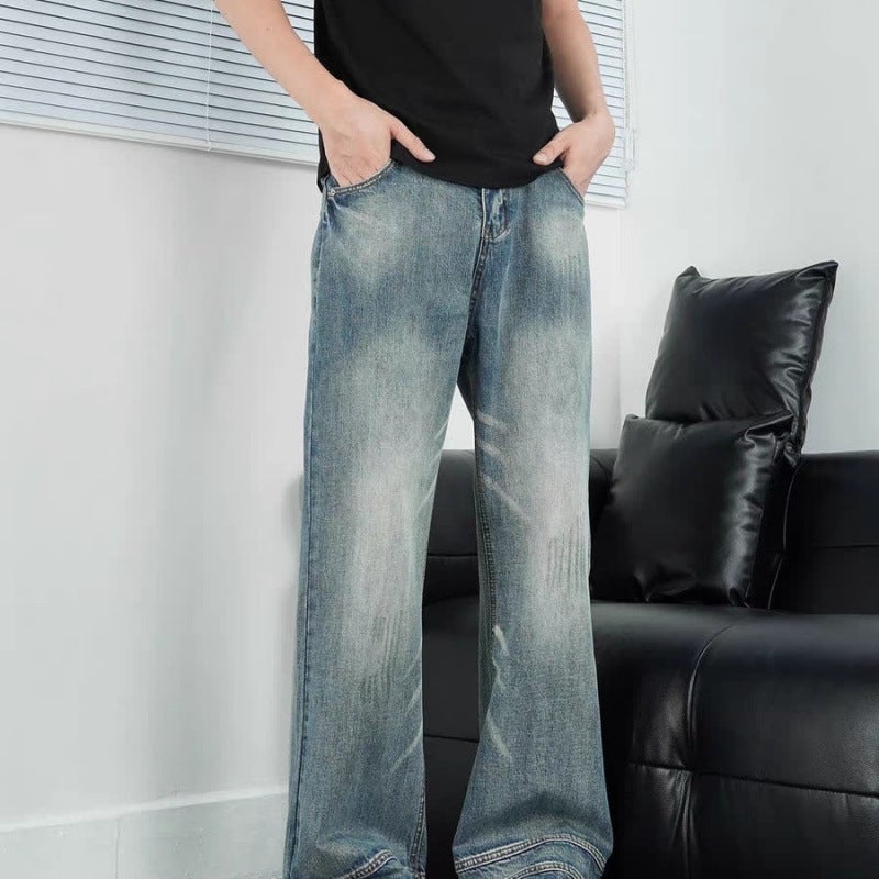 Unisex Classic Denim Jeans Loose Fit Daily Outdoor Wear - Image 4