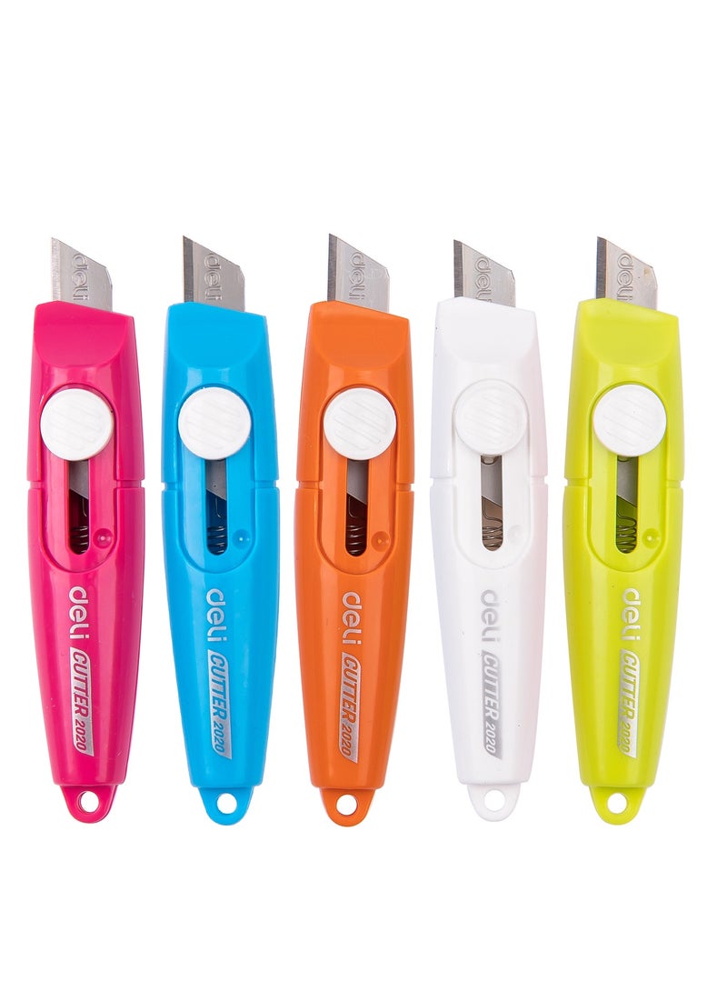 ديلي سكين تقطيع صغير من ديلي -مجموعة من 20- شفرة فولاذية SK5، مدمجة ومحمولة، ألوان متنوعة، E2020 - Image 3