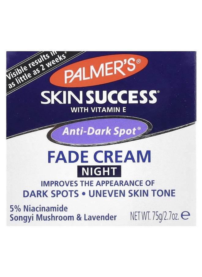 PALMER'S - Palmer's, Skin Success® with Vitamin E, Anti-Dark Spot® Fade Cream, Night, 2.7 oz (75 g) - Image 1
