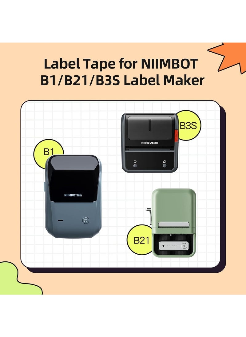 NIIMBOT - B21/B1/B3S Label Tape Waterproof Thermal Label Paper for Barcode Printing 50*80mm, White - Image 1