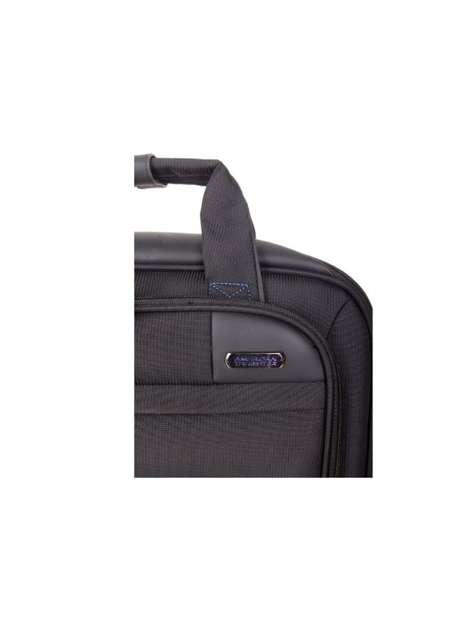 AMERICAN TOURISTER Merit Laptop Briefcase S, 100% Polyester, Black|Removable Laptop Sleeve|15.6" Laptop Compartment|Water Resistant Material|Smart Sleeve - 1 Year International Warranty - Image 2