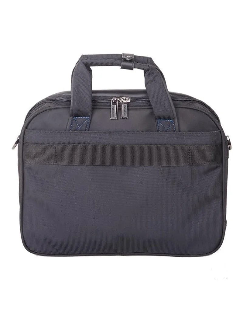 American Tourister  Merit Laptop Briefcase S, 100% Polyester, Black|Removable Laptop Sleeve|15.6" Laptop Compartment|Water Resistant Material|Smart Sleeve - 1 Year International Warranty  | Best Price UAE
