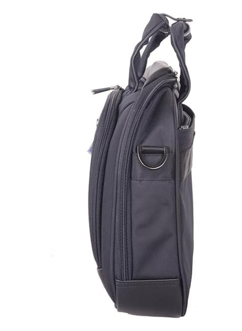 AMERICAN TOURISTER Merit Laptop Briefcase S, 100% Polyester, Black|Removable Laptop Sleeve|15.6" Laptop Compartment|Water Resistant Material|Smart Sleeve - 1 Year International Warranty - Image 2