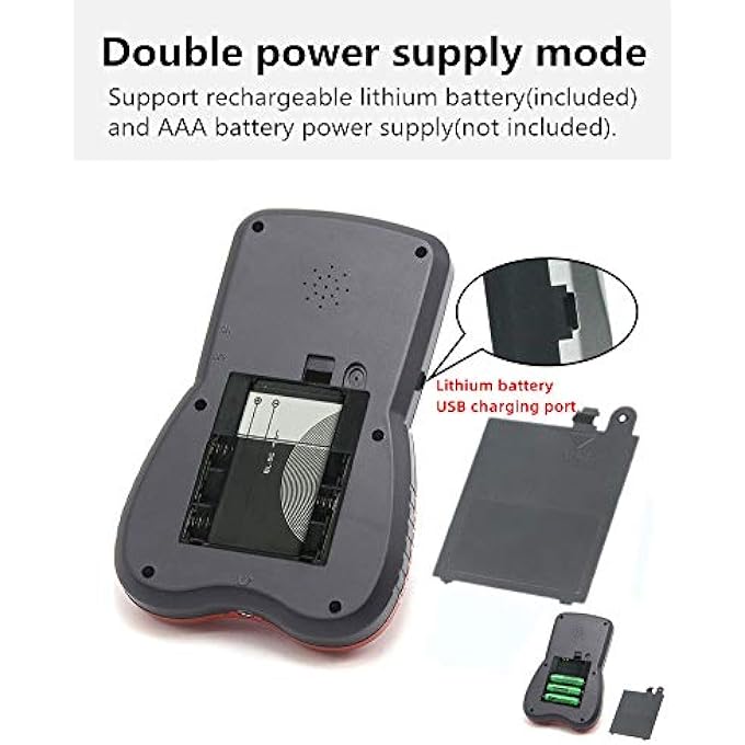 NEW UPGRADED VERSION BLUE BACKLIGHT SCREEN BRICK GAME CONSOLE SUPPORT PLUG HEADPHONE BUILT-IN 23 GAMES CLASSIC NOSTALGIC PUZZLE CHILDREN GIFT TOY AJUSTABLE BLUE BACKLIGHT LITHIUM BATTERY - Image 4