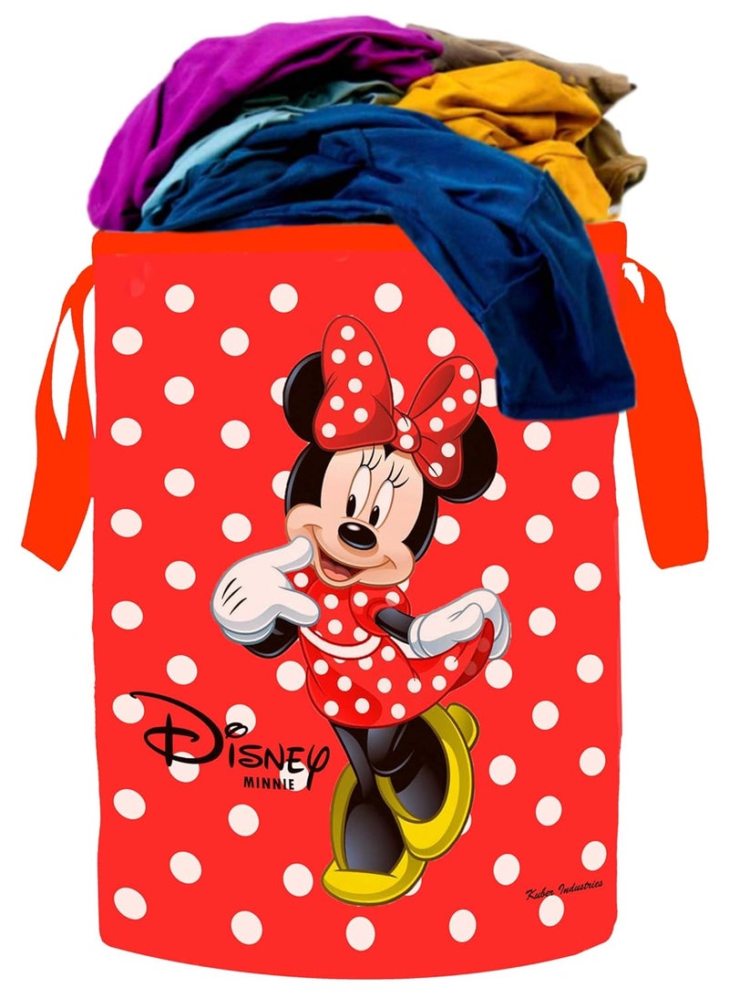 Kuber Industries Disney Print 2 Pieces Waterproof Canvas Laundry Bag, Toy Storage, Laundry Basket Organizer 45 L (Red)- CTKTC045420 - Image 2