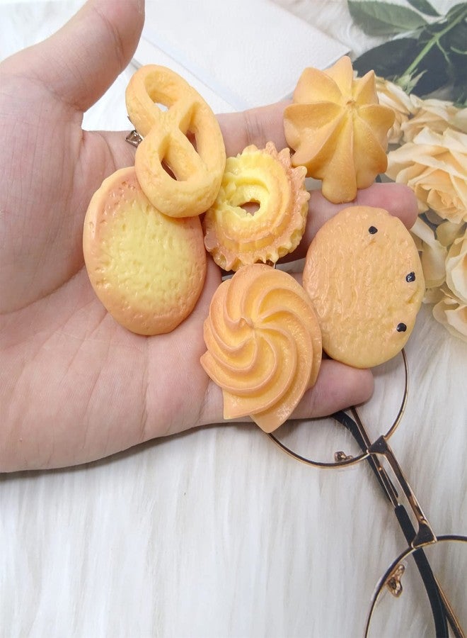 Honbay 6 Pack Novelty Realistic Food Hair Clips, Weird & Funny Simulated Biscuit Hair Clips - Cute & Creative, Perfect Accessories for Halloween & Christmas - Image 3