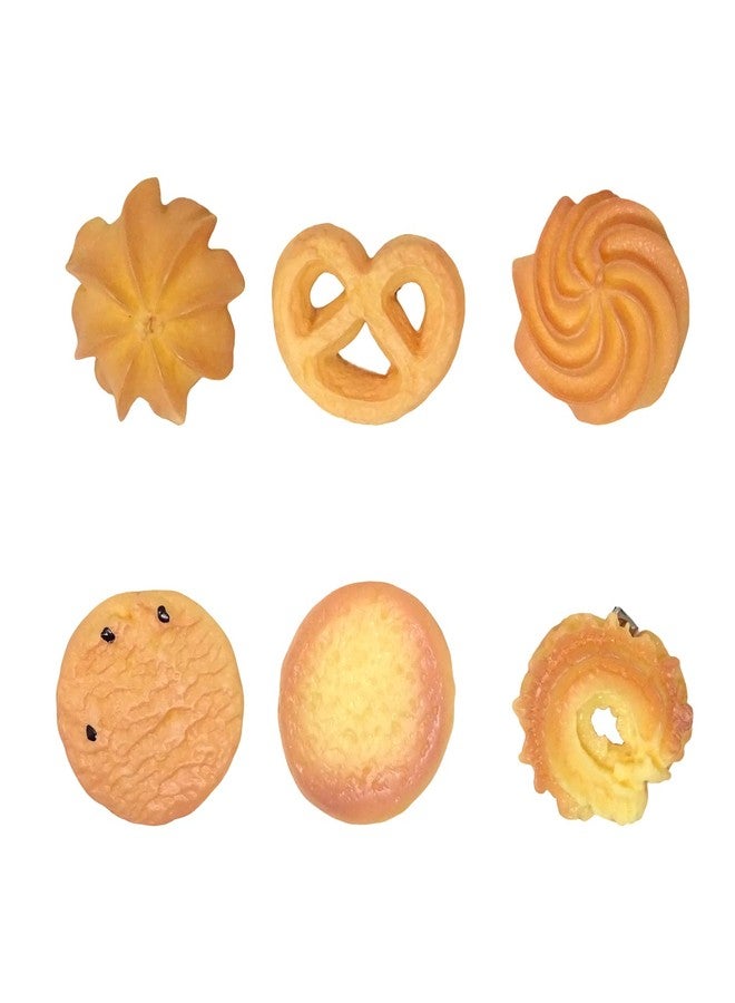 Honbay 6 Pack Novelty Realistic Food Hair Clips, Weird & Funny Simulated Biscuit Hair Clips - Cute & Creative, Perfect Accessories for Halloween & Christmas - Image 1