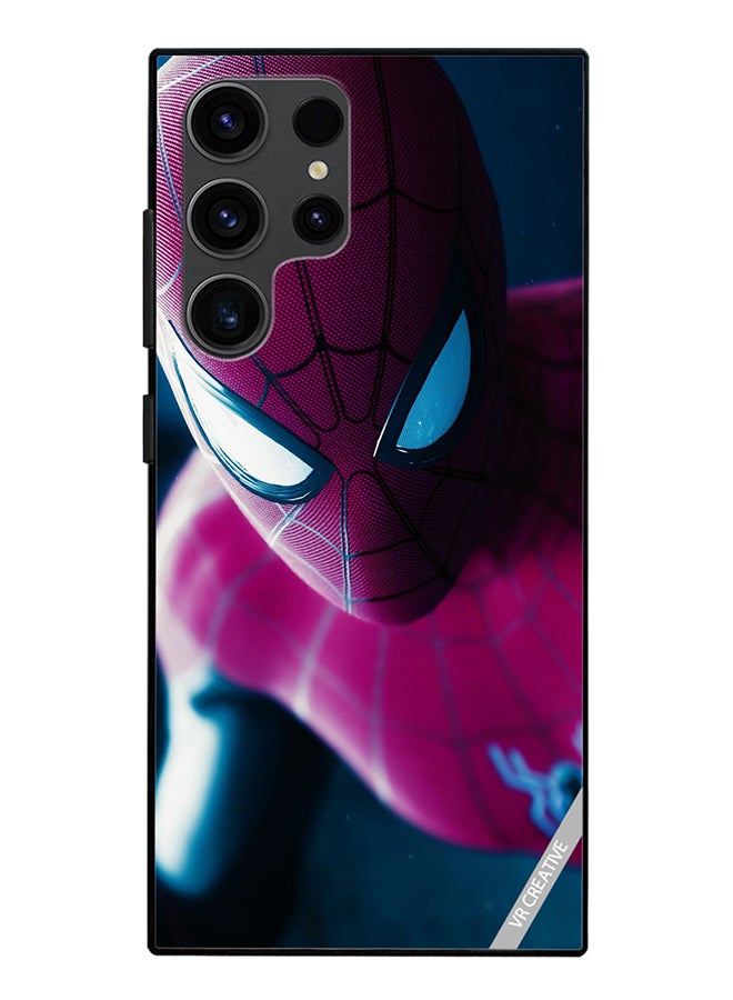 VR CREATIVE Protective Case Cover For Samsung Galaxy S24 Ultra Spiderman Design Multicolour - Image 1