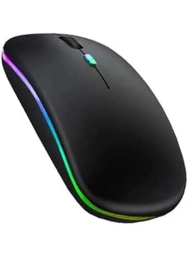 LED Rechargeable Bluetooth Mouse – Dual Mode Type-C Charging – Wireless with USB Receiver - Image 1