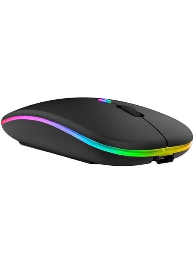 LED Rechargeable Bluetooth Mouse – Dual Mode Type-C Charging – Wireless with USB Receiver - Image 5