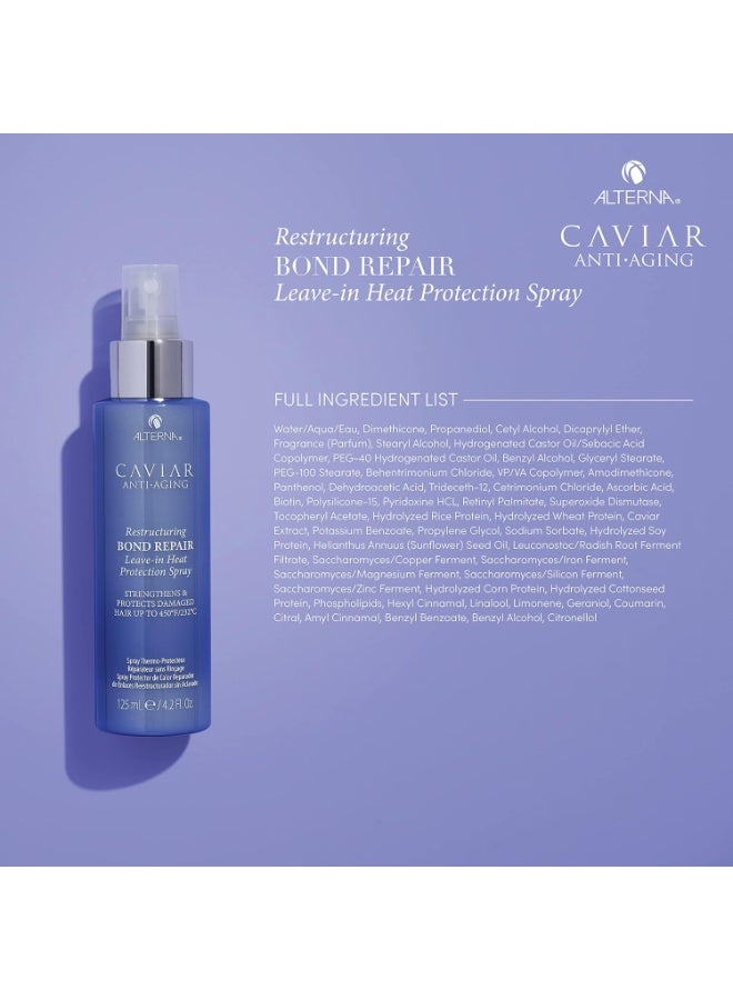 ALTERNA سبراي حماية حرارية لترك الشعر من ألترنا كافيار لمكافحة الشيخوخة وإعادة هيكلة الروابط، 4.2 أونصة سائلة | يقوي ويحمي الشعر التالف - Image 3