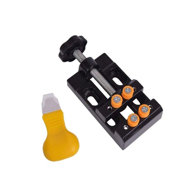 Diy Crafts 11168 10308 Mini Drill Press Vise Clamp Table Bench and Watch Back Opener Tool Multicolor Pack of 2 - Image 1